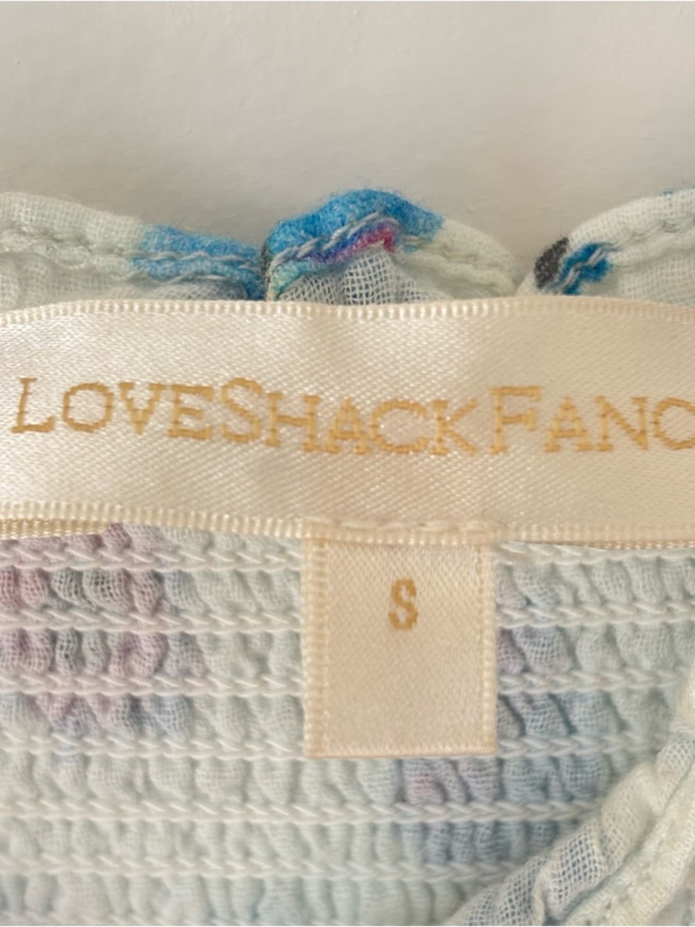 LoveShackFancy Miri Midi Dress Deep Cotton Candy White Size S - Picture 10 of 12